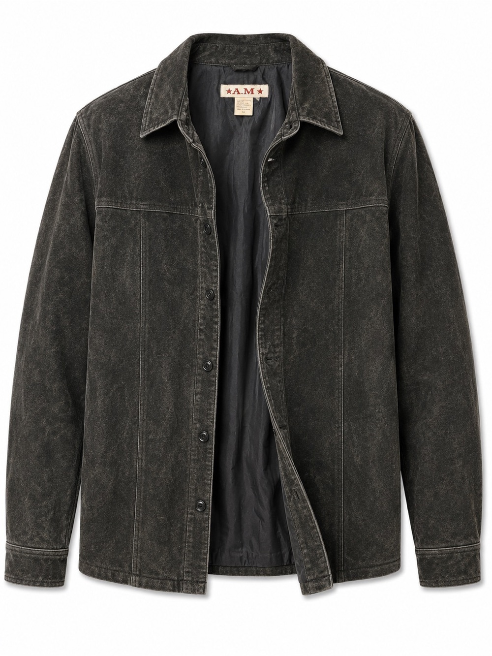 Washed Black Men's Jacket